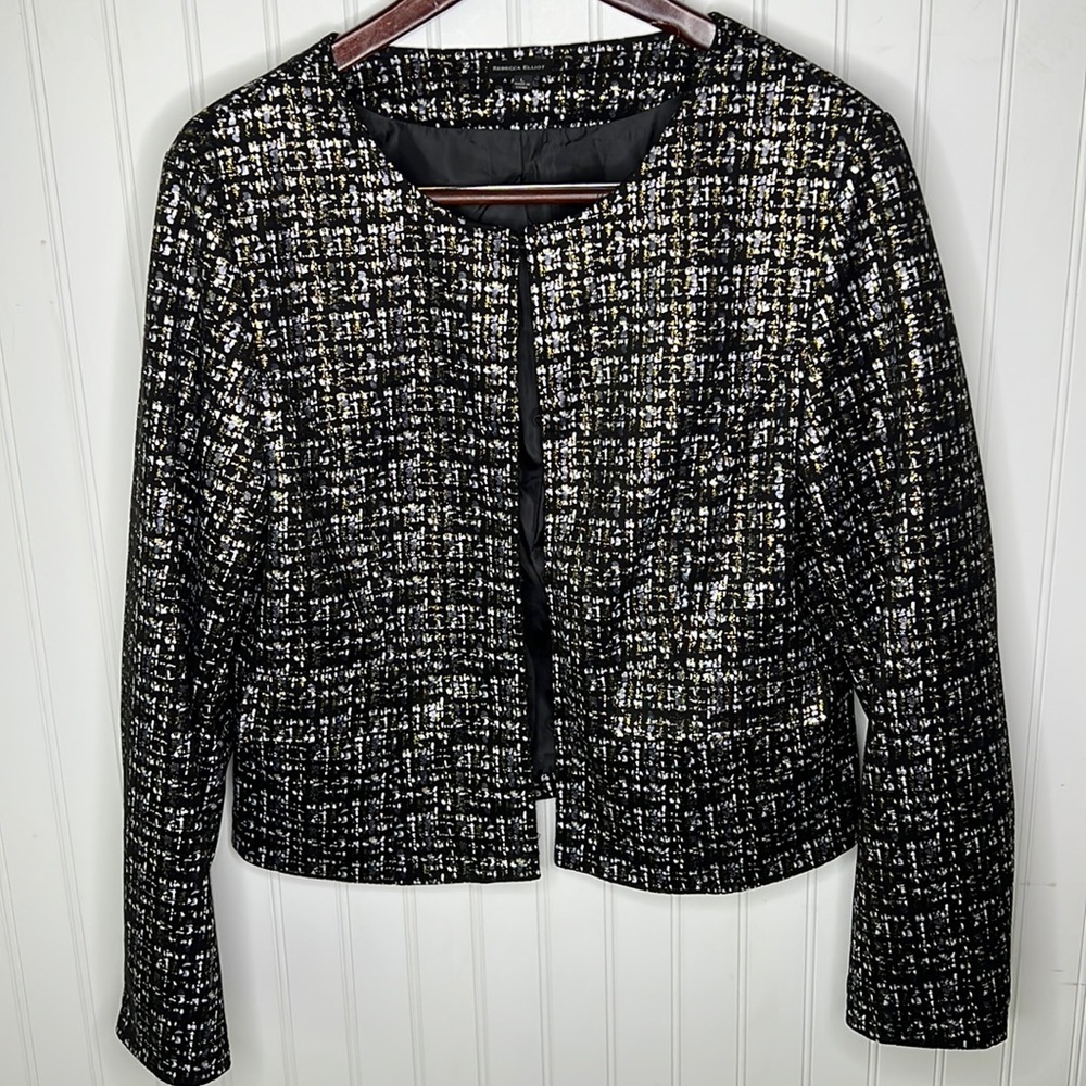 Rebecca Elliot Elegant Waisted Blazer Size Large